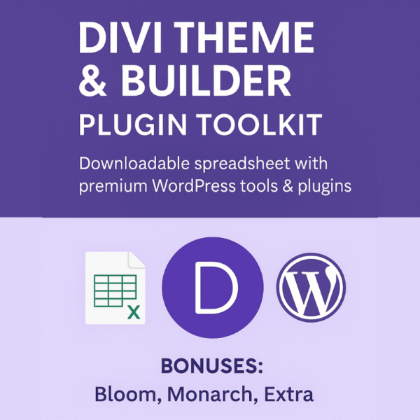 "Divi Theme & Builder Toolkit – Premium Plugin Sheet + Bonus Pack"