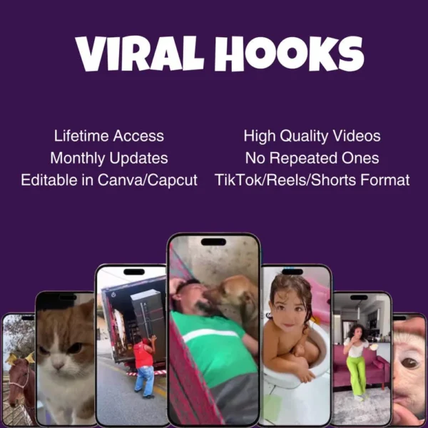 1000+ Ready to use Viral Video Hooks (Instant lifetime access within 30 seconds) with Reselling rights. - Image 4